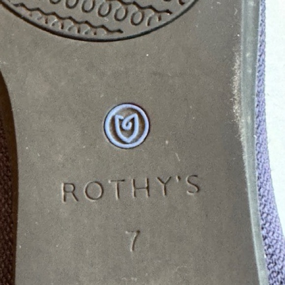 Rothy’s Round toe Flats size W 7 Navy Blue - Picture 6 of 9